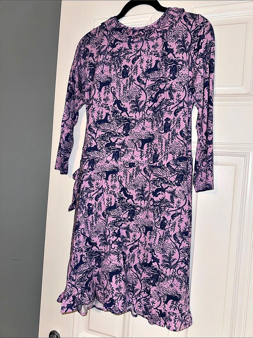 Lilly Pulitzer Printed Mini Romper Pink & Purple Small